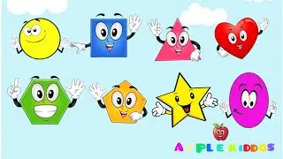 Shapes Names🔵◼️| Shapes with Examples | Shapes Drawing | Shapes matches | Shapes Sides with counting