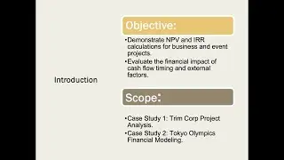 Financial Management Final Assignment: NPV and IRR Analysis for  Business and Events