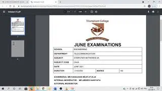 How To Access and Take An online  Exam Using Tc Moodle