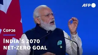 India to hit net-zero climate target by 2070, says PM Modi | AFP