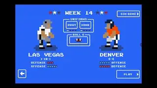 Retro Bowl Extreme Snow Game | Las Vegas vs Denver | 4 Interceptions Ruin It