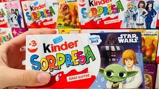 Star Wars Compilation Kinder Surprise ASMR Unboxing 