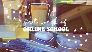 VLOG: first week of online classes 📚✏️ (junior high school)