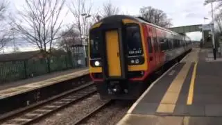 158847 (Lincoln Castle Explorer) Leaves P1 at Bingham (Notts) Friday 05.02.2016