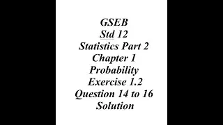 GSEB 12th Statistics Part 2 Ch 1 Ex 1 2 Q14 to Q16