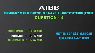 96th Banking Diploma Solution | Treasury Management  in Financial Institutions | Q - 8 | AIBB