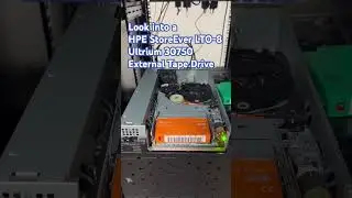 Look into a HPE StoreEver LTO‑8 Ultrium 30750 External Tape Drive