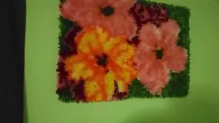 LoveinDIY Latch Hook Kit 23 x 16 inch Flowers Review
