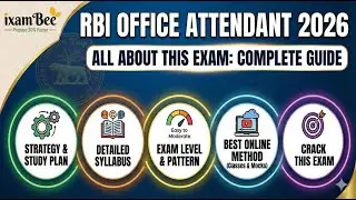 RBI Office Attendant 2026 Notification | 10th Pass Govt Job | Syllabus, Pattern & Strategy
