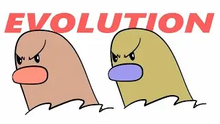 DIGLETT Evolution  - Normal and Shiny Pokemon Transformation Animation - Dugtrio