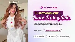 Womancart Black Friday Sale! 💜 Up to 60% OFF on Beauty, Skincare & More ✨