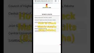 How to check Matric results by BSE Odisha..