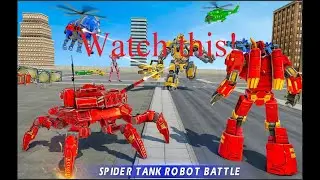 Spider Tank Robot Car Game &ndash; Elephant Robot Game: Android Games