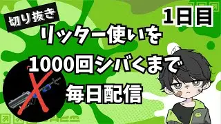【1日目】リッター使いを1000回しばくまで毎日配信【切り抜き】