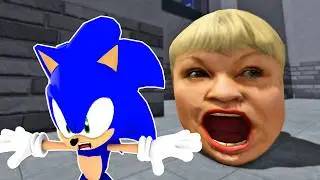 Sonic Played Escape Karen Head Obby in ROBLO | Sonic plays Roblox