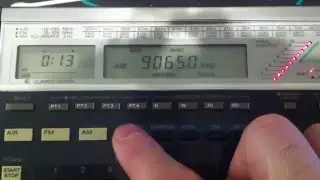 Sony ICF-2010 / 2001D  Cuban spy number station on 9065khz