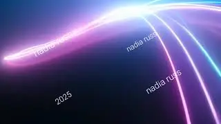 Flowing glowing light, short video by Nadia Russ, 2025