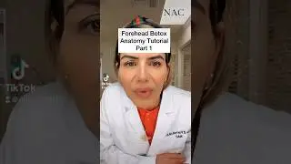 Forehead Anatomy Botox Tutorial Part 1 #botox #botoxtreatment
