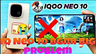 BGMI Test in iQOO Neo 10 📱 | Big Problem Found! iQOO neo 10 big 😭problem #pubg #gaming #bgmi 