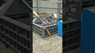 Efficient Scrap Metal Baler in Action &ndash; Transforming Waste Metal into Compact Bales