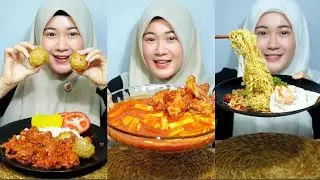 KOMPILASI VIDIO TIKTOK @Ini Cia | MUKBANG MIE, CEKER TANPA TULANG & BAKSO🍤🥟🍜🍛🍗🍝