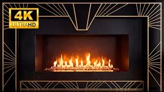 Luxury Minimal Fireplace 🔥 4K | Elegant Fire Ambience