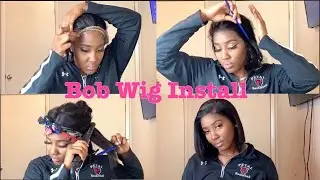 Bob Wig Install For Beginners | Cheap and Affordable Wig