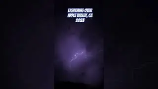 Lightning captured in Apple Valley, Ca. 2023 🤘🏼🤘🏼