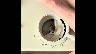 Replacing the dial on a Singer mod 700 knitting machine