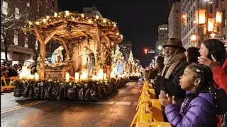 Jesus Parade in New York: Grand Living Nativity Float & Celestial Choirs