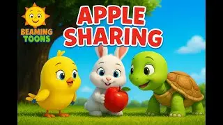 ✨ The Apple Surprise 🍎 | Short Moral Story for Kids | Rabbit, Bird & Turtle 🐇🐦🐢|#cartoonkids