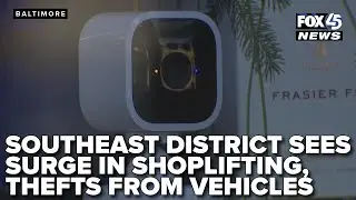 Southeast Baltimore sees surge in shoplifting and thefts from vehicles, police data shows