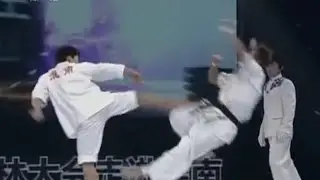 Chen Tai Chi vs  Karate combat 2 4   CCTV5 Wu Lin Da Hui