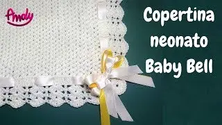 TUTORIAL Copertina neonato Baby Bell   uncinetto facile