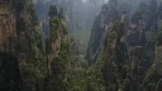 Zhangjiajie China Drone Footage Avatar Mountains