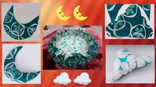 Baby Nest Moon Cloud Hanging Making at Home | Cloth Moon Cloud for Baby Nursery | DIY Baby Roomdecor