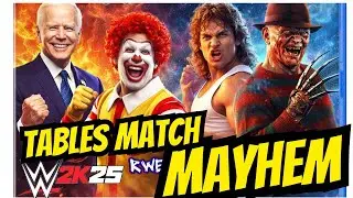 WWE 2K25 : Joe Biden vs Freddy Krueger vs King Kraken vs Billy Hargrove vs Ronald McDonald