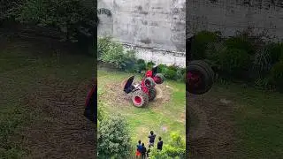 Mahindra tractor unbelievable 🤯 stunt 😱 || tractor transformation ai || #shorts #tractor