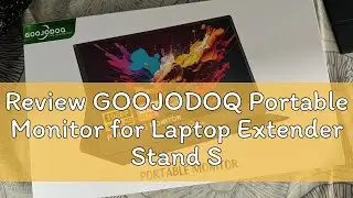 Review GOOJODOQ Portable Monitor for Laptop Extender Stand Speaker Ps4 Phone PC Android Switch Macb