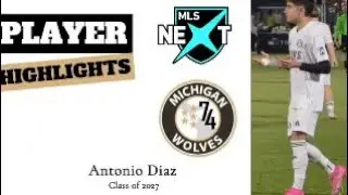 Antonio Diaz (Class of 2027) U17 MLS Next Academy Division: Michigan Wolves (Forward)