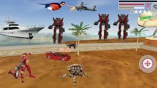 Super Iron Rope Hero - Fighting Gangstar Crime (Spider Robot Fight Car Robot) - Android Gameplay HD