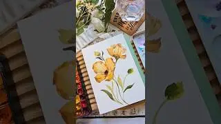 Simple Loose Watercolor Flower