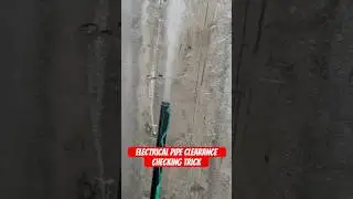 Electrical pipe clearance checking idea @civil loka  #creativity  #trending #smart