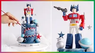 Transformers Cake｜Fondant Transformers｜Transformers Fondant Cake｜Fondant Optimus Prime