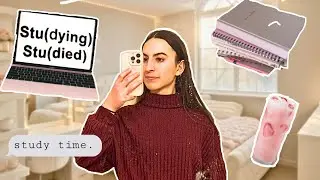 A realistic college study vlog | starting over