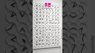 Digital Clock made of 96 analog clocks 🤩 #shorts