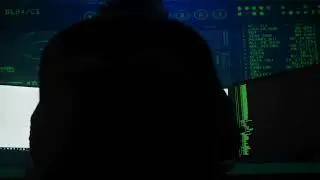 VideoVault Stock Video: Hacker runs a brute force program to take control
