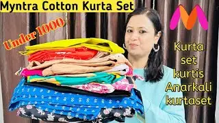*Huge* Myntra Kurta Set Haul Under 1000 | Myntra Cotton Kurta Set Haul | Nilu Prakash