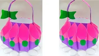 ✨ Handmade Paper Basket Shelf Decor | Beautiful DIY Room Decoration Idea 💖.#video #craftideas .