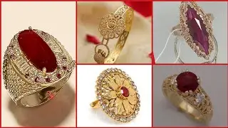 Royal gemstone Ruby Gold Ring designs
